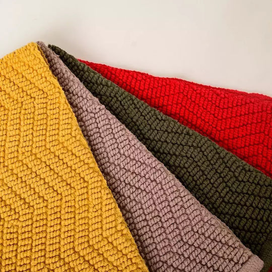 Rainbow Badematte Baumwoll Ellia Rote 50x80cm