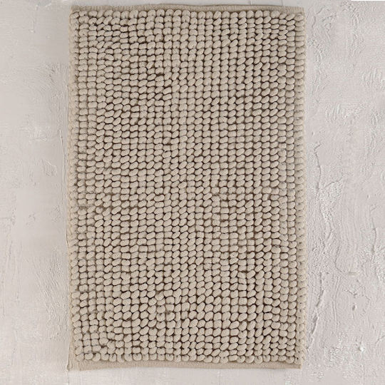 Rythmos Πατάκι Μπάνιου Βαμβακερό Armad 120-193-029 Μπεζ 50x80εκ.