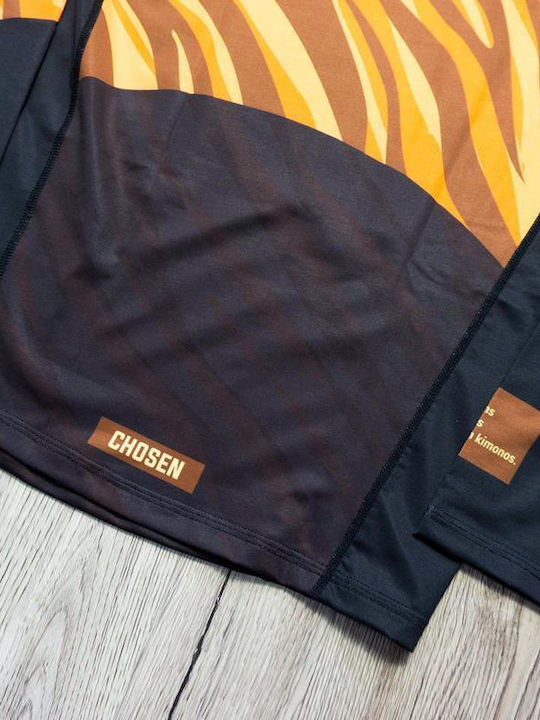 Chosen Bărbați Cu mânecă lungă Tricou CHRS121 pentru Jiu-Jitsu Neagră Chosen Bărbați Cu mânecă lungă Tricou CHRS121 pentru Jiu-Jitsu Neagră