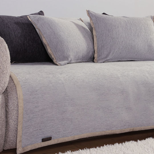Nef-Nef Homeware New Tanger Ριχτάρι Τριθέσιου Καναπέ 180x300εκ. N.l.grey/ecru Nef-Nef Homeware New Tanger Ριχτάρι Τριθέσιου Καναπέ 180x300εκ. N.l.grey/ecru