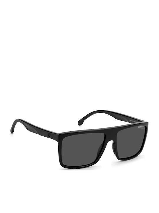 Carrera Men's Sunglasses with Black Horn-Rimmed Frame and Grey Lens 8055/S 807IR