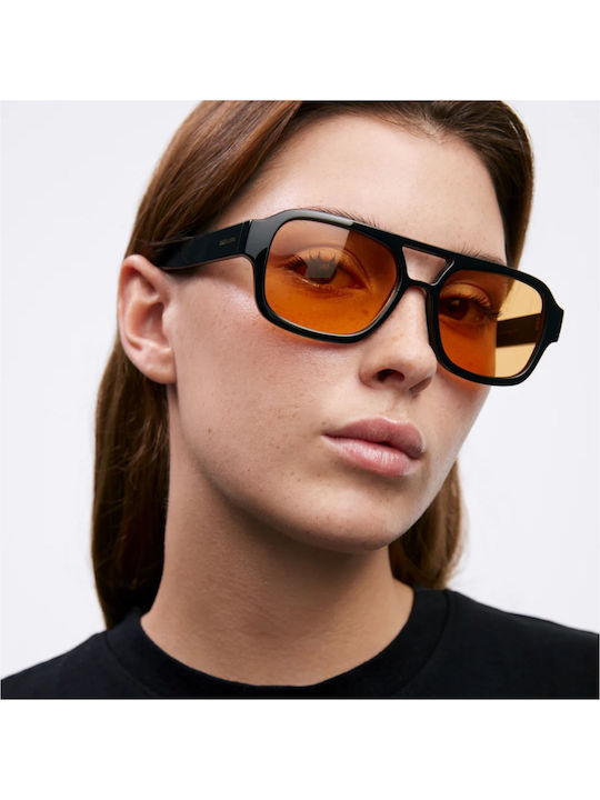 Meller Shipo Unisex Sunglasses with Plastic Frame Black Orange SP-TUTORANGE