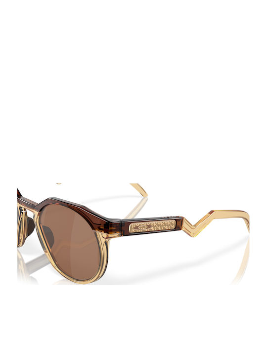 Oakley HSTN Men's Sunglasses with Beige Plastic Frame and Brown Lens OO9242-07