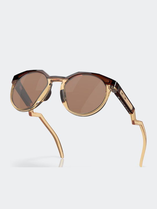 Oakley HSTN Men's Sunglasses with Beige Plastic Frame and Brown Lens OO9242-07