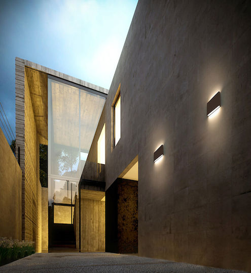 Bot Lighting Wall-Mounted Outdoor Lighting LED IP65 with Adjustable White Light