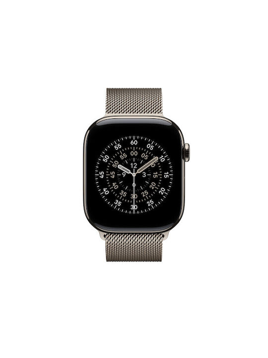 Apple Milanese Loop 46mm - S/M Strap Stainless Steel Natural (Apple Watch 44/45/46mm/Ultra 49mm)