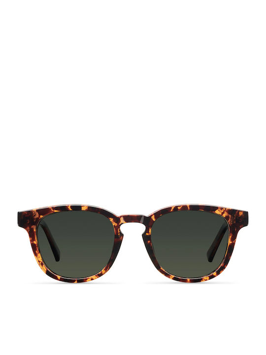 Meller Banna Unisex Sunglasses with Brown Plastic Frame and Green Lens BA-TIGOLI