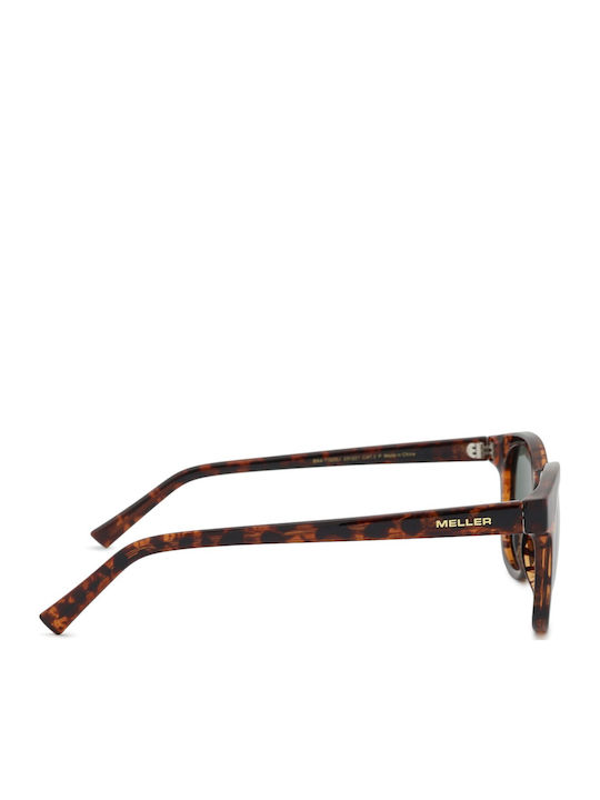 Meller Banna Unisex Sunglasses with Brown Plastic Frame and Green Lens BA-TIGOLI