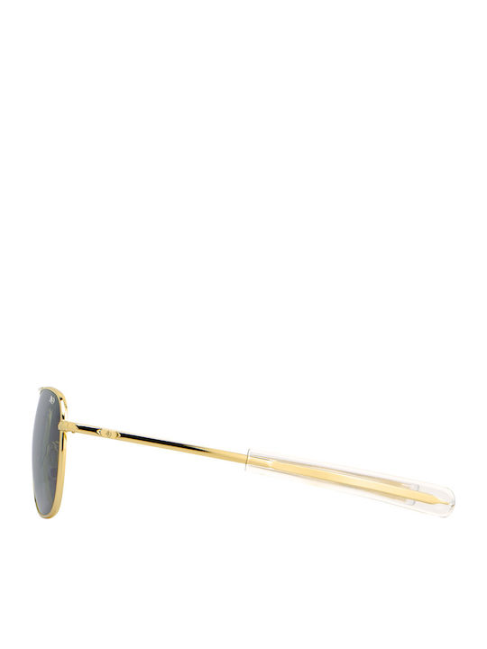 American Optical Original Pilot Men's Sunglasses with Gold Metal Frame and Black Polarized Lens