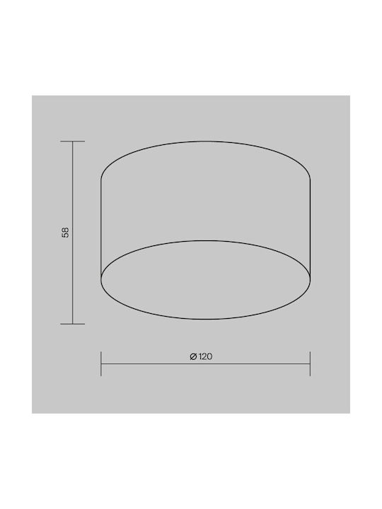 Maytoni Waterproof Outdoor Ceiling Spot with Integrated LED in Black Color O430CL-L15B3K