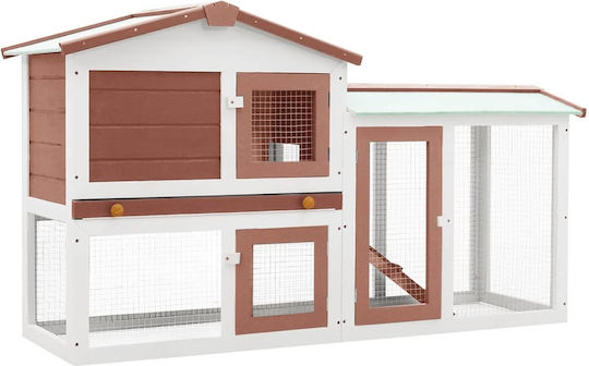 vidaXL 170841 Wooden Cage for Rabbits 145x45x85cm