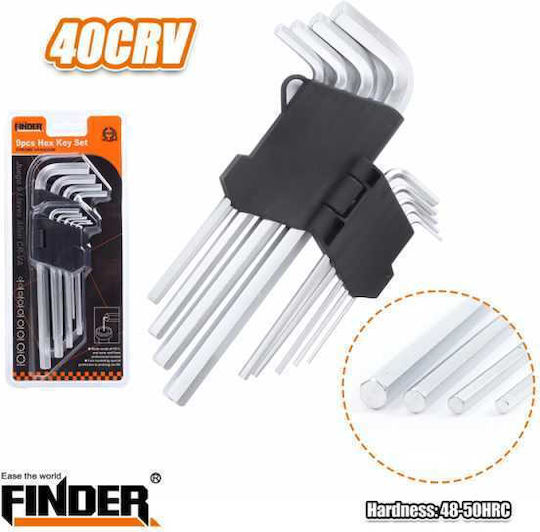 Finder Allen-Schlüssel-Set mit 9 Schlüsseln