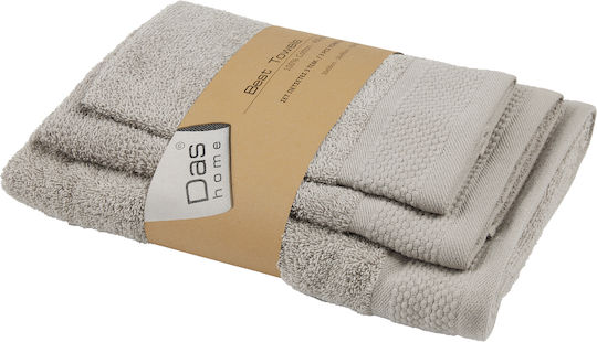 Das Home Σετ 3τμχ 0834 Grey Βάρους 450gr/m²