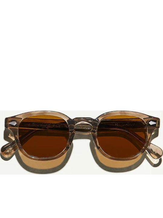 Moscot Lemtosh Unisex Sunglasses with Plastic Frame Brown Ash