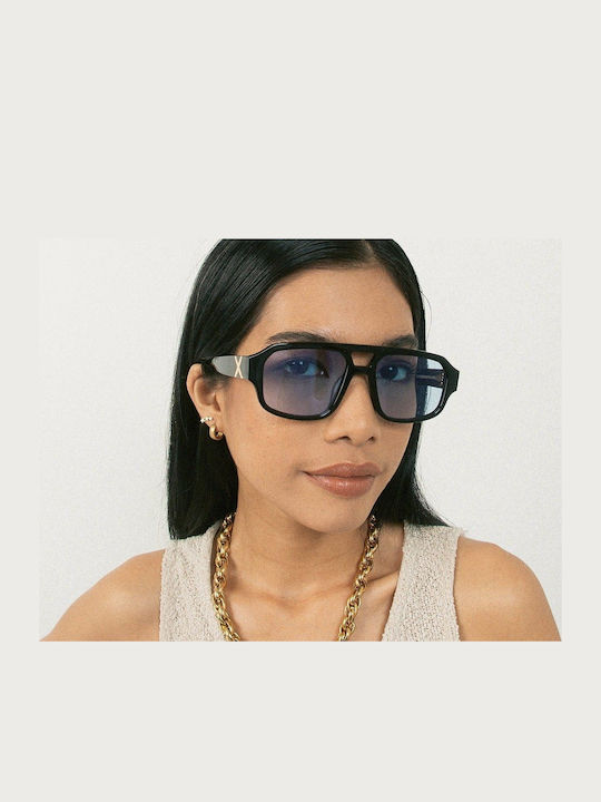 Oscar & Frank Sunglasses Μαύρα with Acetate Frame & Blue Lens Oscar & Frank Sunglasses Μαύρα with Acetate Frame & Blue Lens