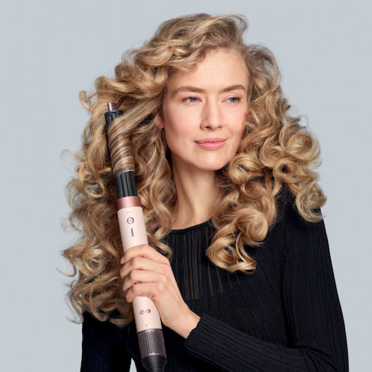 Dyson Hs09 Airwrap Co-anda2x Straight + Wavy Electric Hair Brush with Air for Hair Straightening and Curls 1700W Pink / Rose Gold