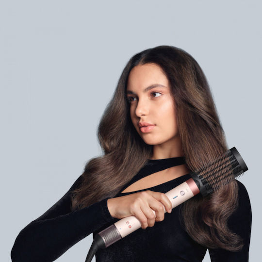 Dyson Hs09 Airwrap Co-anda2x Straight + Wavy Electric Hair Brush with Air for Hair Straightening and Curls 1700W Pink / Rose Gold