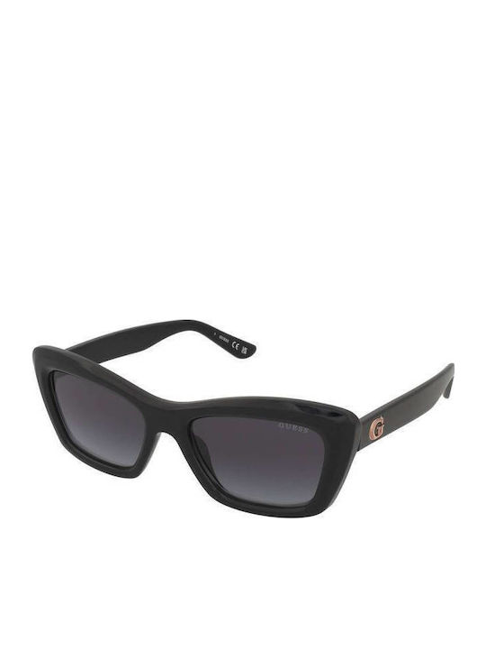 Guess Women’s Sunglasses with Black Horn-Rimmed Frame and Grey Gradient Lens