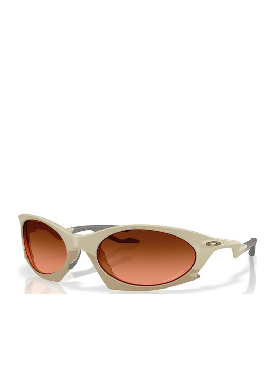 Oakley Plantaris Unisex Sunglasses With Beige Horn-Rimmed Frame And Brown Lens OO9437-02