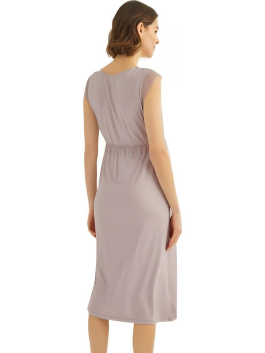 Monamise Nachthemd Schwangerschaft & Stillen Mink
