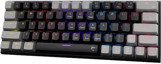 White Shark WAKIZASHI-2 Gaming Mechanische Tastatur mit Benutzerdefiniertes Rot Schaltern und RGB-Beleuchtung (Englisch US) Black/Grey