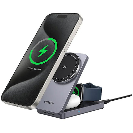 Ugreen Kabelloses Ladegerät (Qi Pad) 25W Gray (W707)