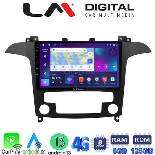 LM Digital Ηχοσύστημα Αυτοκινήτου για Ford Focus / Mondeo / Galaxy / S-Max 2006 > 2015 (Bluetooth/USB/WiFi/GPS/Apple-Carplay/Android-Auto)