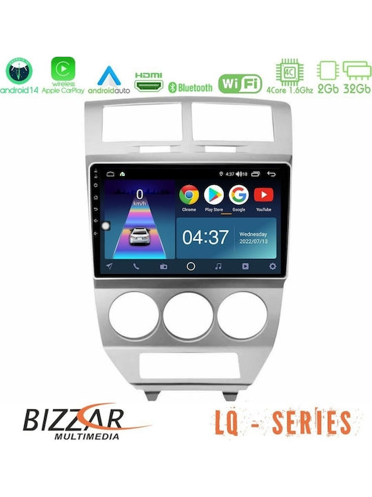 Bizzar Auto-Audiosystem Dodge Kaliber 2006-2011 (Bluetooth/USB/WiFi/GPS/Apple-Carplay/Android-Auto) mit Touchscreen 10"