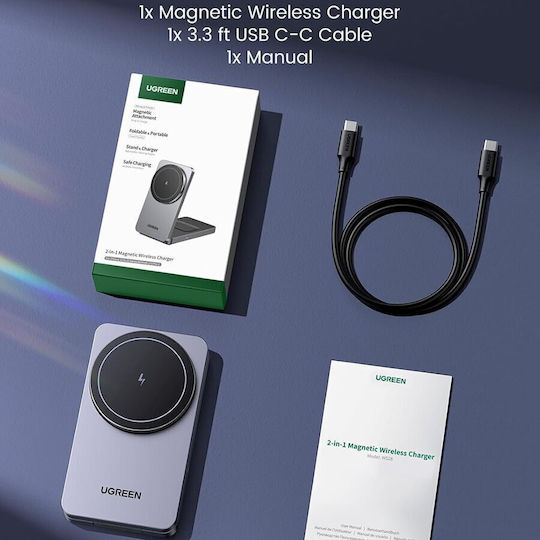 Ugreen Wireless Charger Qi2 20W Blacks (W528)