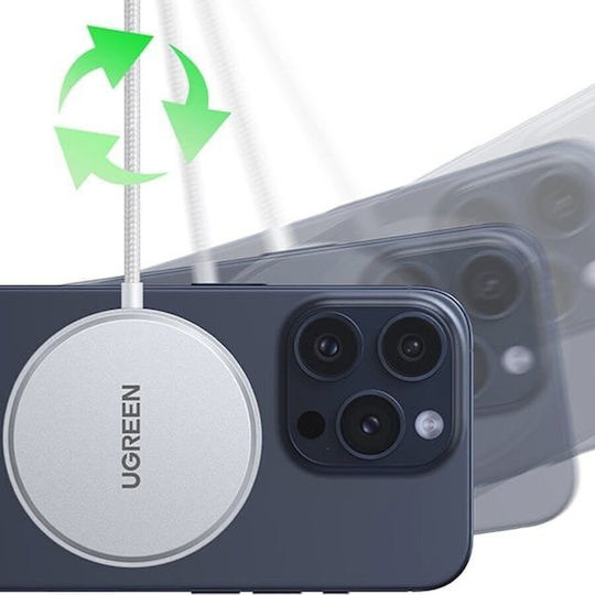 Ugreen Wireless Charger (Qi Pad) 15W Whites (W703)