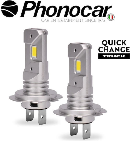 Phonocar Lamps Car H7 LED 6500K Cold White 24V 20W 2pcs