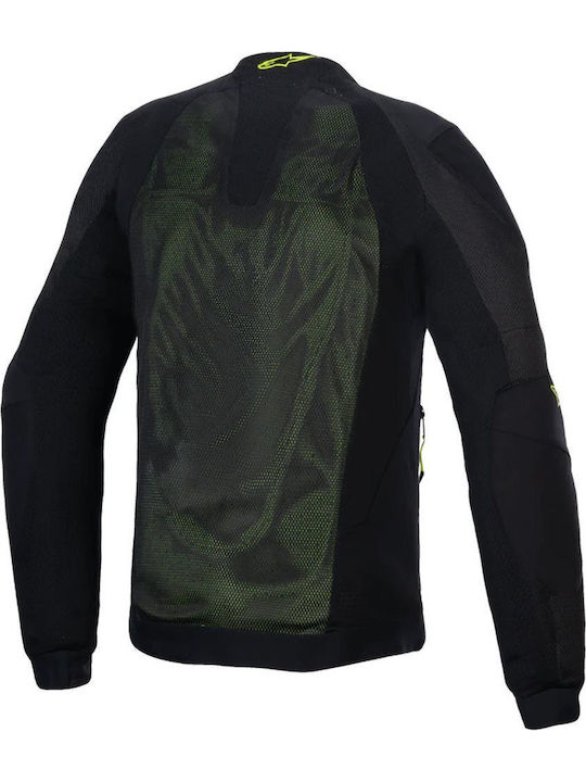 Alpinestars Troop Air Καλοκαιρινό Ανδρικό Μπουφάν Μηχανής Black Yellow