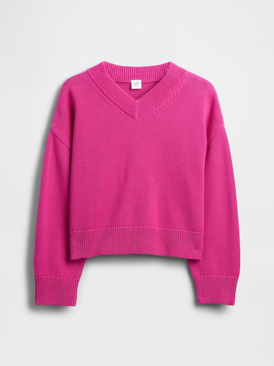 Pulover pentru copii Cu mânecă lungă Bright Fuchsia