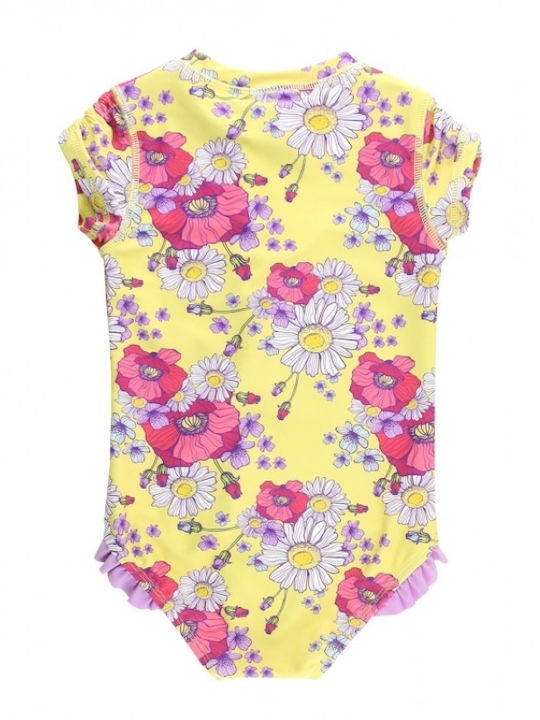 Rufflebutts Costum De Baie Pentru Copii Întreg Antisolar Uv 50+ Daisy Delight