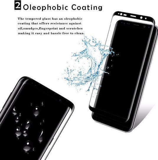 Vmax Γυαλί Προστασίας Fullcover 3d Full Curved 0.23mm Case Friendly Samsung G950 Galaxy S8 Plus Χρυσο