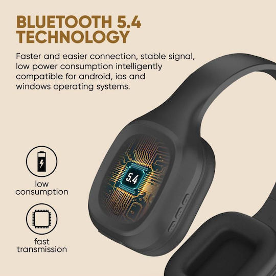 Sonic Gear Airphone 5 (2025) Fără fir / Cu fir Over Ear Căști cu 10 ore de Funcționare Carbon