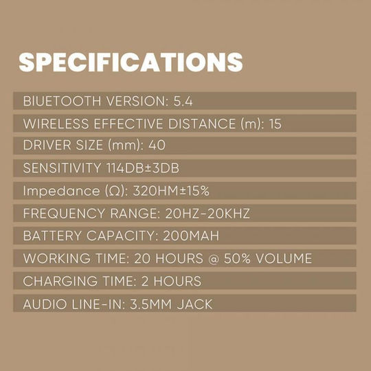 Sonic Gear Airphone 5 (2025) Wireless / Wired Over Ear Headphones with 10 hours of Operation Raindrop