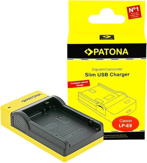 Patona Single Battery Charger Compatible with Canon LP-E8 LPE8