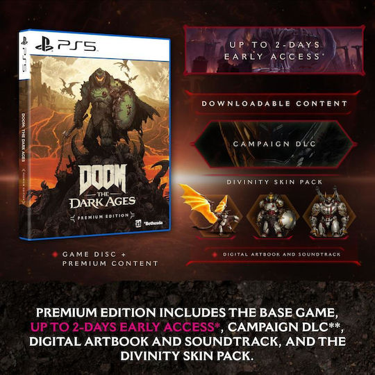 Doom the Dark Ages Premium Edition PS5 Game