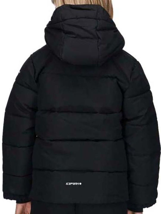 Waterproof Kids' Casual Jacket Windproof with Hood Black