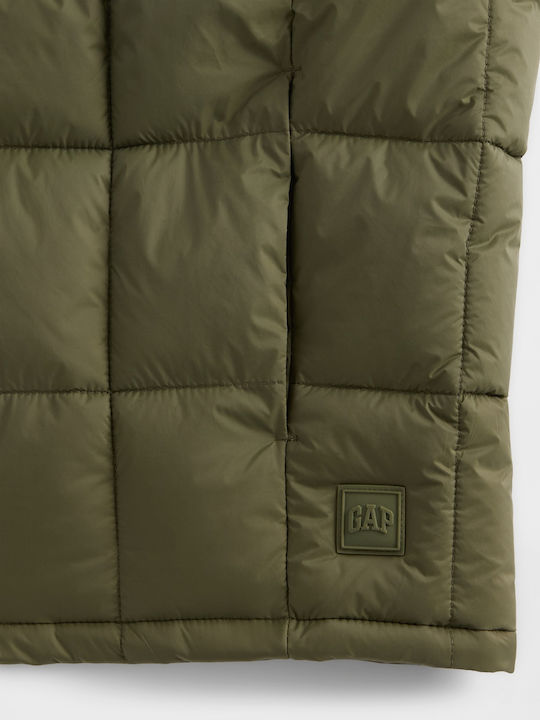Kids' Casual Jacket Sleeveless Army Jacket Green