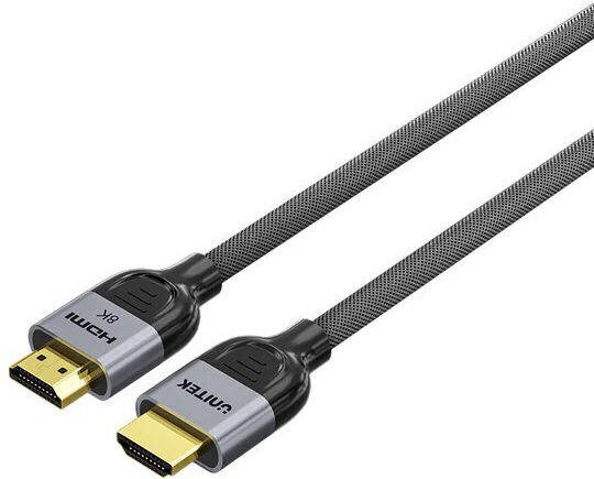 Unitek HDMI 2.1 Ultra High Speed 48Gbps 4K 120Hz HDR VRR Braided Cable HDMI Male - HDMI Male Length 8m Black