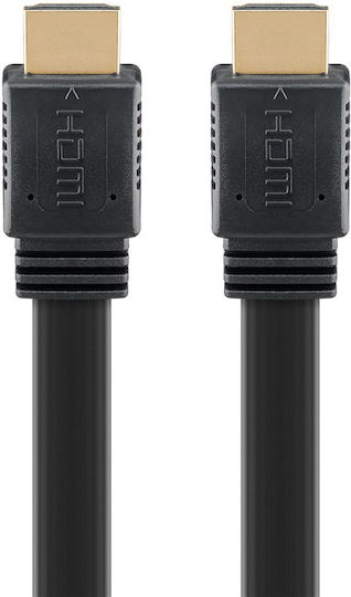 Goobay HDMI 2.1 Ultra High Speed 48Gbps 4K 120Hz HDR VRR Flat Cable HDMI male - HDMI male 1.5m Μαύρο