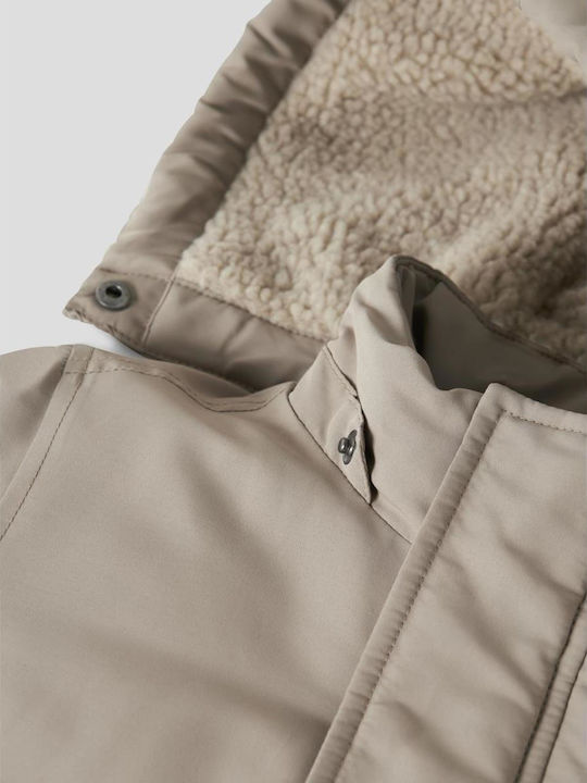 Kids' Parka with Lining & Hood Timber Wolf