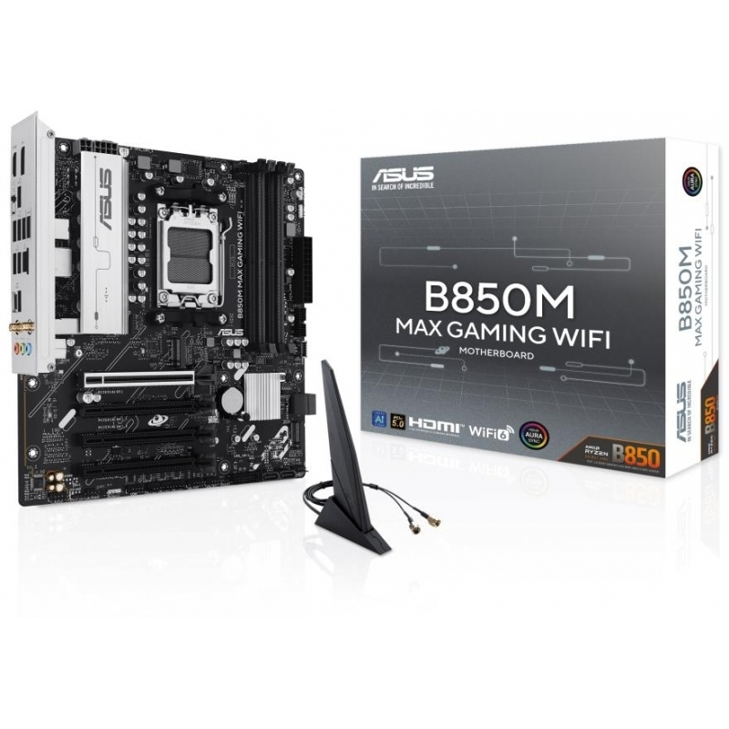 Asus B850M MAX Gaming WIFI Motherboard Micro ATX με AMD AM5 Socket (90MB1LL0-M0EAY0)