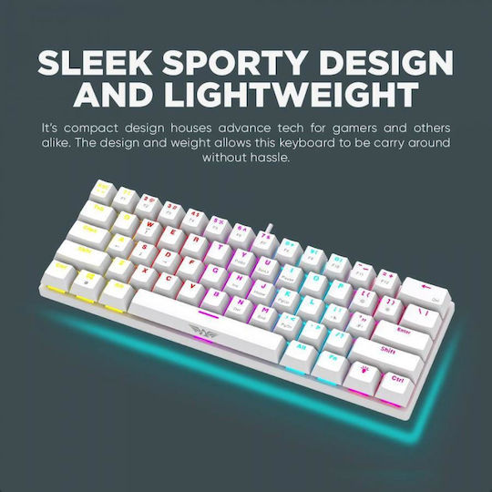 Armaggeddon MKA-1C Core Gaming Μηχανικό Πληκτρολόγιο με Custom Red διακόπτες και Φωτιζόμενα πλήκτρα (Αγγλικό US)