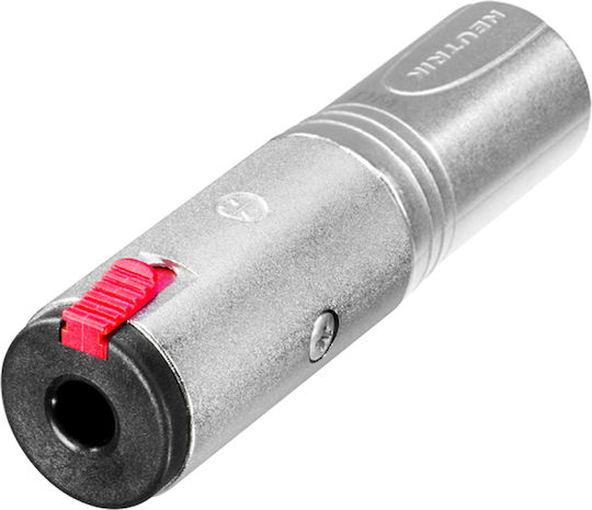 Neutrik NA3MJ Μετατροπέας XLR male σε 6.3mm female Ασημί 1τμχ