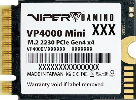 Patriot VP4000 Mini SSD 1TB Tip M.2 Cu Conexiune PCI Express 4.0 VP4000M1TBM23
