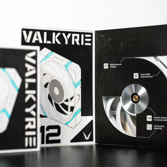 Valkyrie X12 Case Fan 120mm (2150rpm / 80cfm) με ARGB Φωτισμό και Σύνδεση 4-Pin PWM
