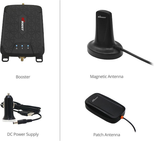 Hiboost HiWay-5S Car Signal Booster 4G Mobile Signal Amplifier 1800MHz / 2100MHz / 800MHz / 900MHz